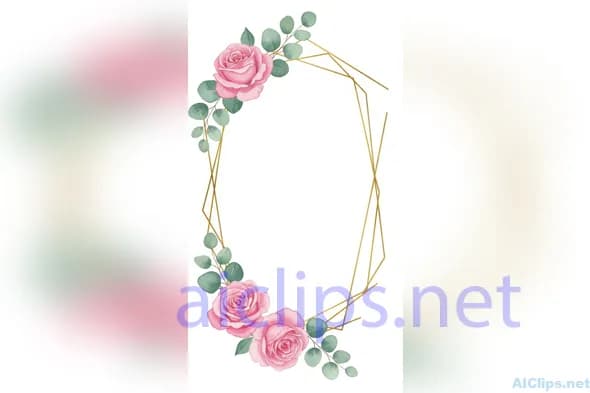 Elegant Floral Frame Design for Invitations & Decor