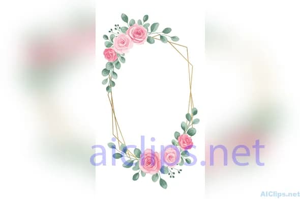 Elegant Floral Frame for Invitations & Designs