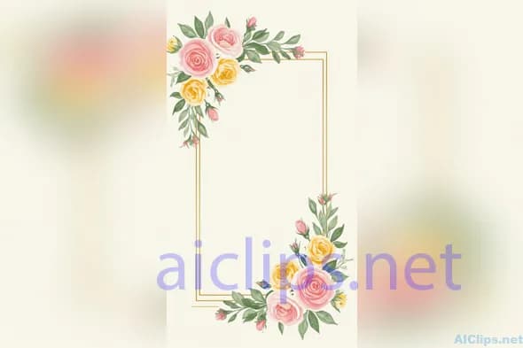 Elegant Floral Border Design for Professional Use
