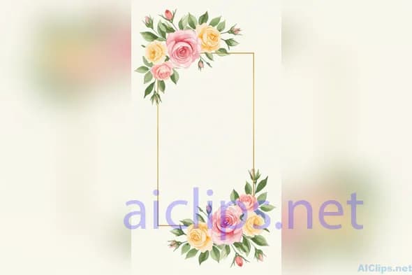 Elegant Floral Border Design for Various Applications
