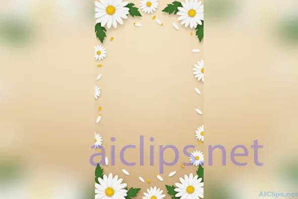 Elegant Daisy Floral Background for Versatile Design