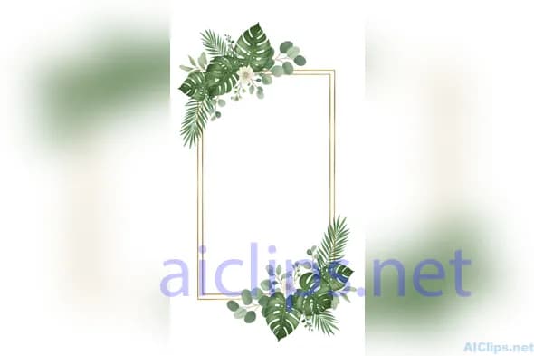 Elegant Greenery Frame for Elegant Designs