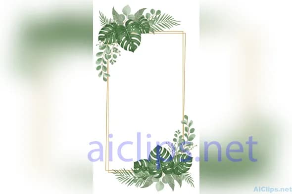 Elegant Greenery Frame for Creative Designs