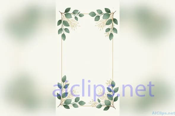 Elegant Floral Frame for Professional Use