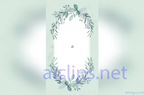 Elegant Floral Frame Design for Invitations