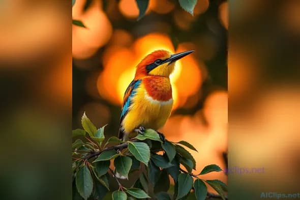 Vibrant Bird Portrait: Perfect for Nature Solutions