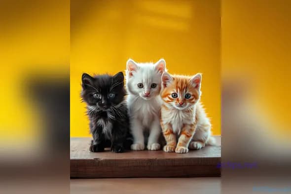 Adorable Kittens Portrait for Pet Marketing & Design