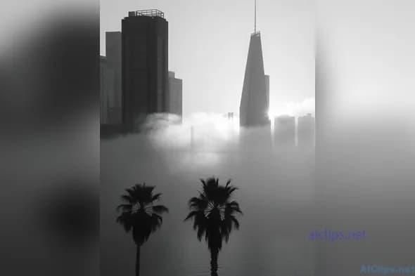Stunning Modern Cityscape in Black and White