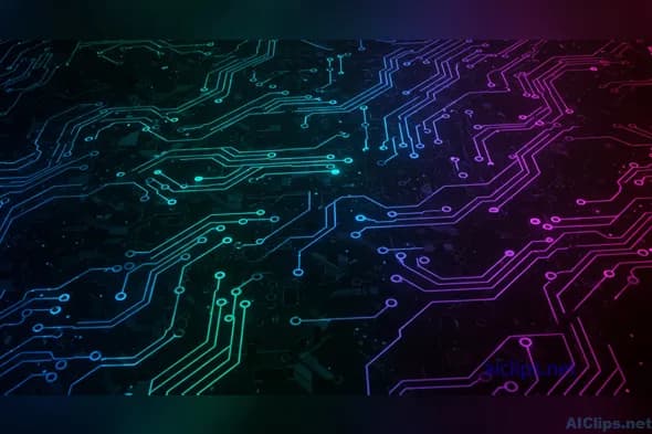 Futuristic Circuit Board Design for Technology Insights