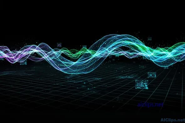 Dynamic Abstract Waveforms for Tech Presentations