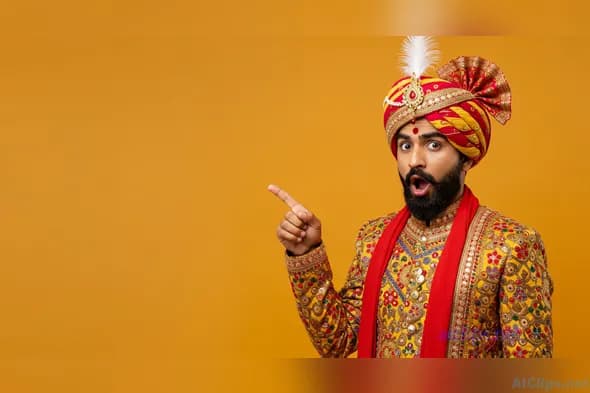 Vibrant Traditional Indian Attire for Professional Use