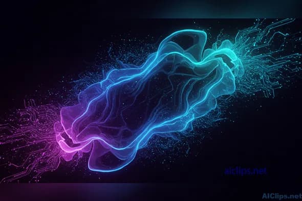 Dynamic Abstract Neon Wave Background for Commercial Use