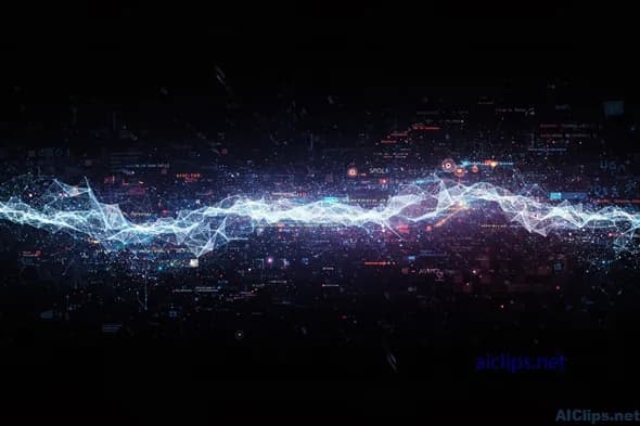 Dynamic Data Flow Abstract Visual Background