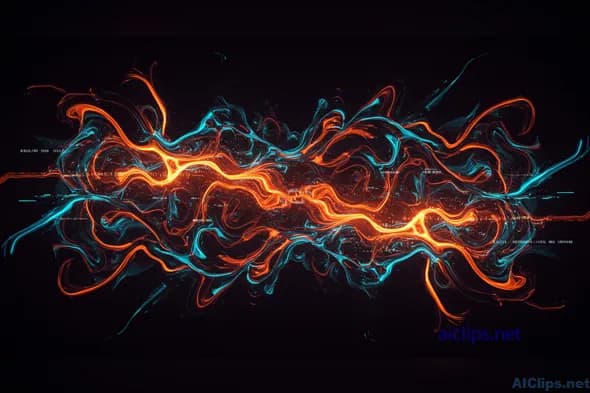Dynamic Abstract Energy Flow Illustration