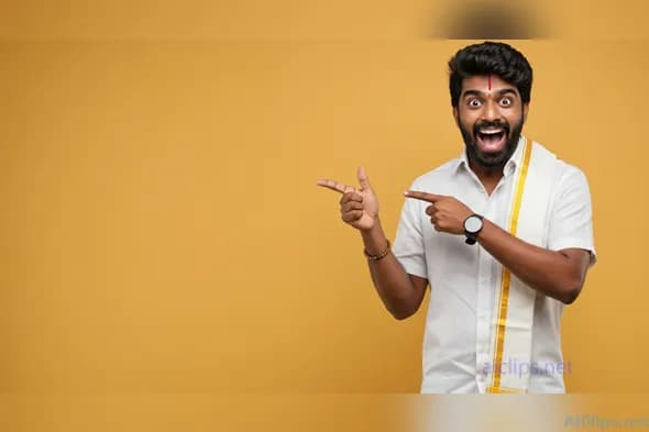 Smiling Man Celebrating Cultural Heritage