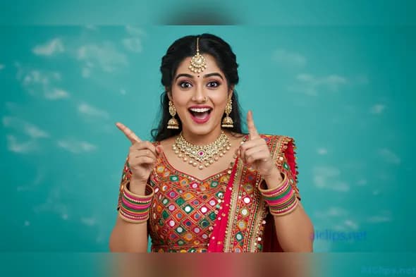 Vibrant Indian Cultural Portrait for Marketing Use