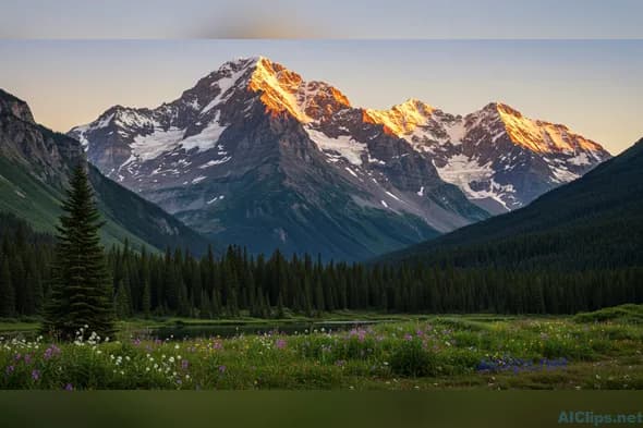 Stunning Mountain Landscape for Professional Use
