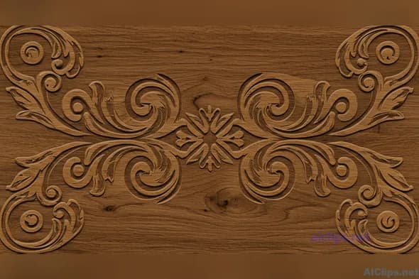 Elegant Wood Carving Design for Professional Decor