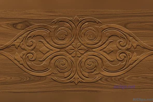 Elegant Woodcarving Decorative Panel Design
