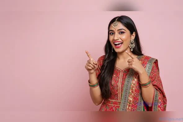 Vibrant Traditional Indian Attire Celebrating Culture