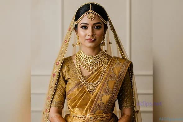 Elegant Traditional Indian Bridal Portrait