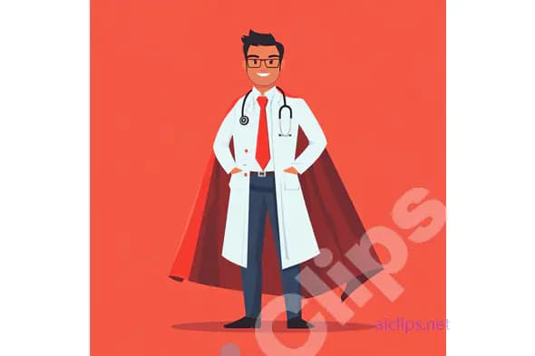 Superhero Doctor Illustration