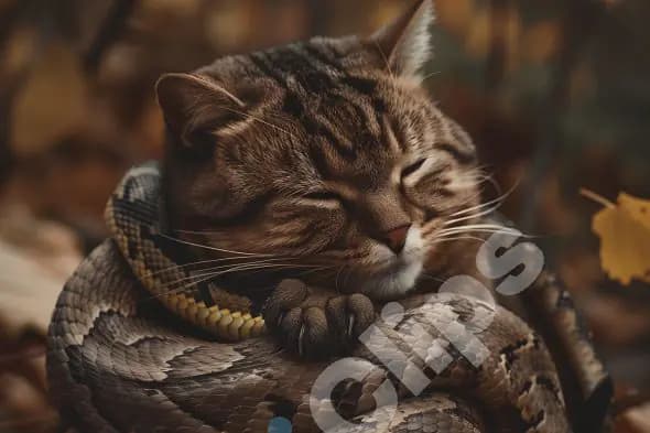 Cat and Snake Harmony