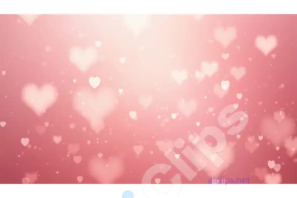 Soft Pink Heart Background with Floating Hearts