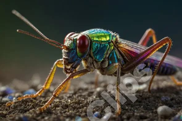 Iridescent Insect Macro