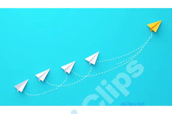 Leadership and Innovation Concept with Paper Airplanes