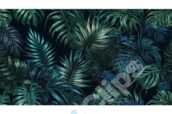 Lush Tropical Foliage Pattern