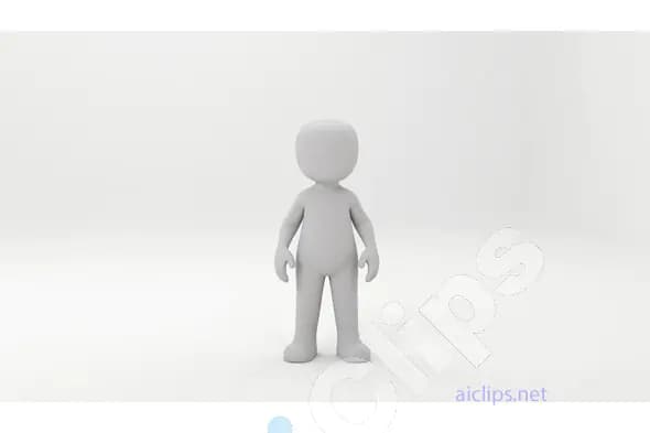 Blank 3D Human Character Model
