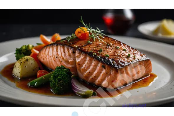 Grilled Salmon Dish
