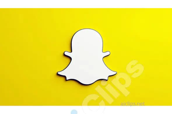 High-Resolution Snapchat Logo on Yellow Background