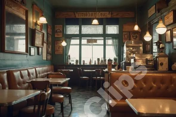 Vintage Cafe Interior