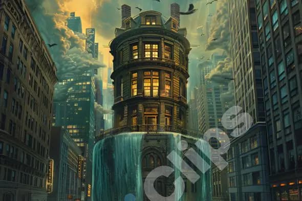 Urban Waterfall Building