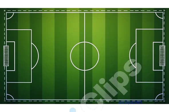 Green Football Field Top View Design