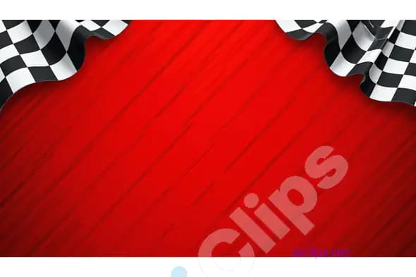 Checkered Flag Racing Background - Red Streaks