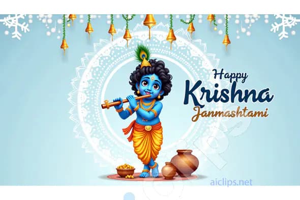 Charming Baby Krishna Janmashtami Celebration