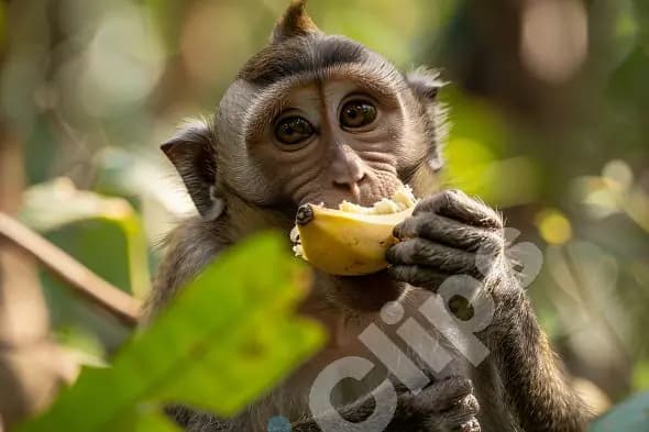 Monkey Eating Banana