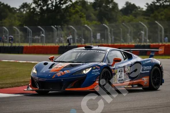 Sports Car on Race Track