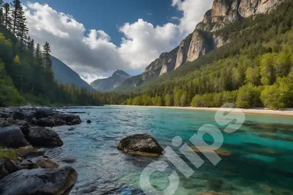 Mountain River Scenery