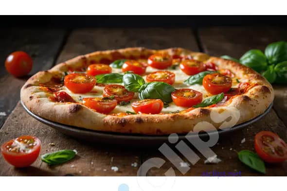 Classic Margherita Pizza with Fresh Tomatoes and Basil