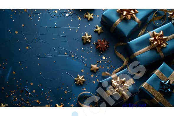 Blue and Gold Holiday Gifts