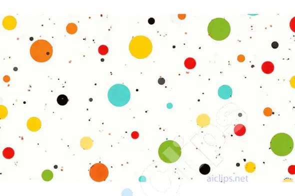 Vibrant Polka Dot Pattern Background