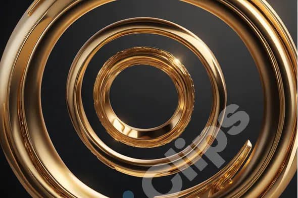 Golden Spiral Rings