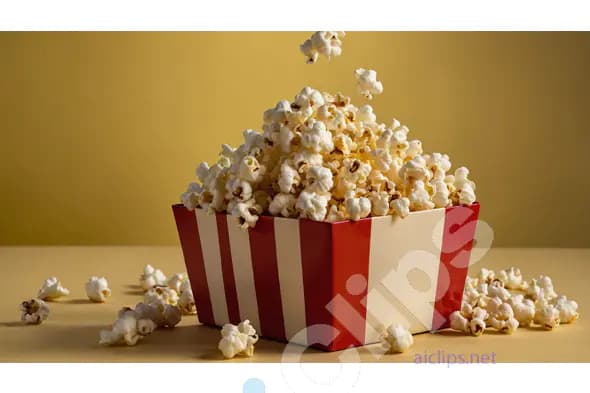 Overflowing Popcorn Box