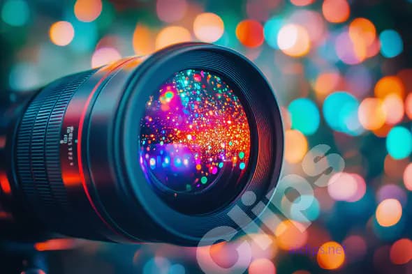 Colorful Bokeh Camera Lens