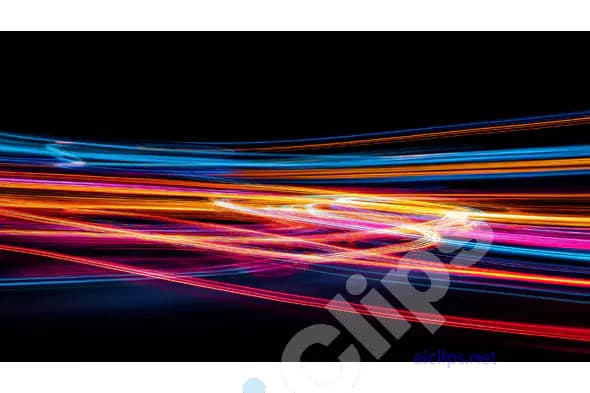 Vibrant Light Trails in Motion