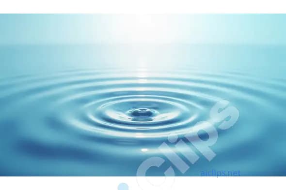 Serene Water Ripple with Soft Blue Gradient
